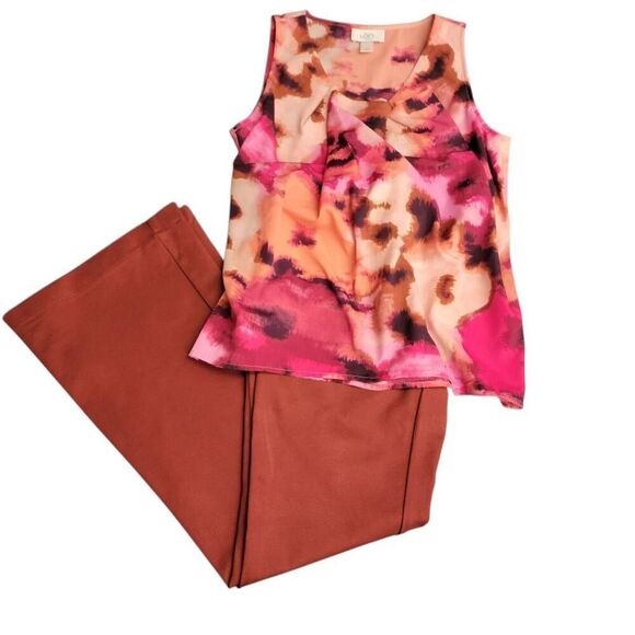 Carolina Belle Pants - Bell Bottom Stretchy Pants & Floral Blouse Designer Brands